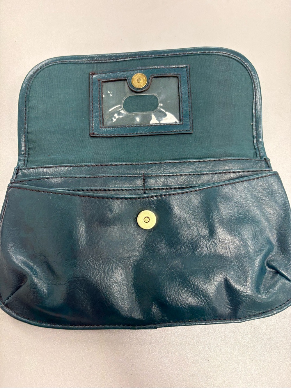 RELIC Teal Green Convertible Crossbody Clutch Wallet Purse - Picture 3 of 12